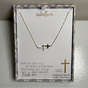 Isabella M. Gold Cross Necklace